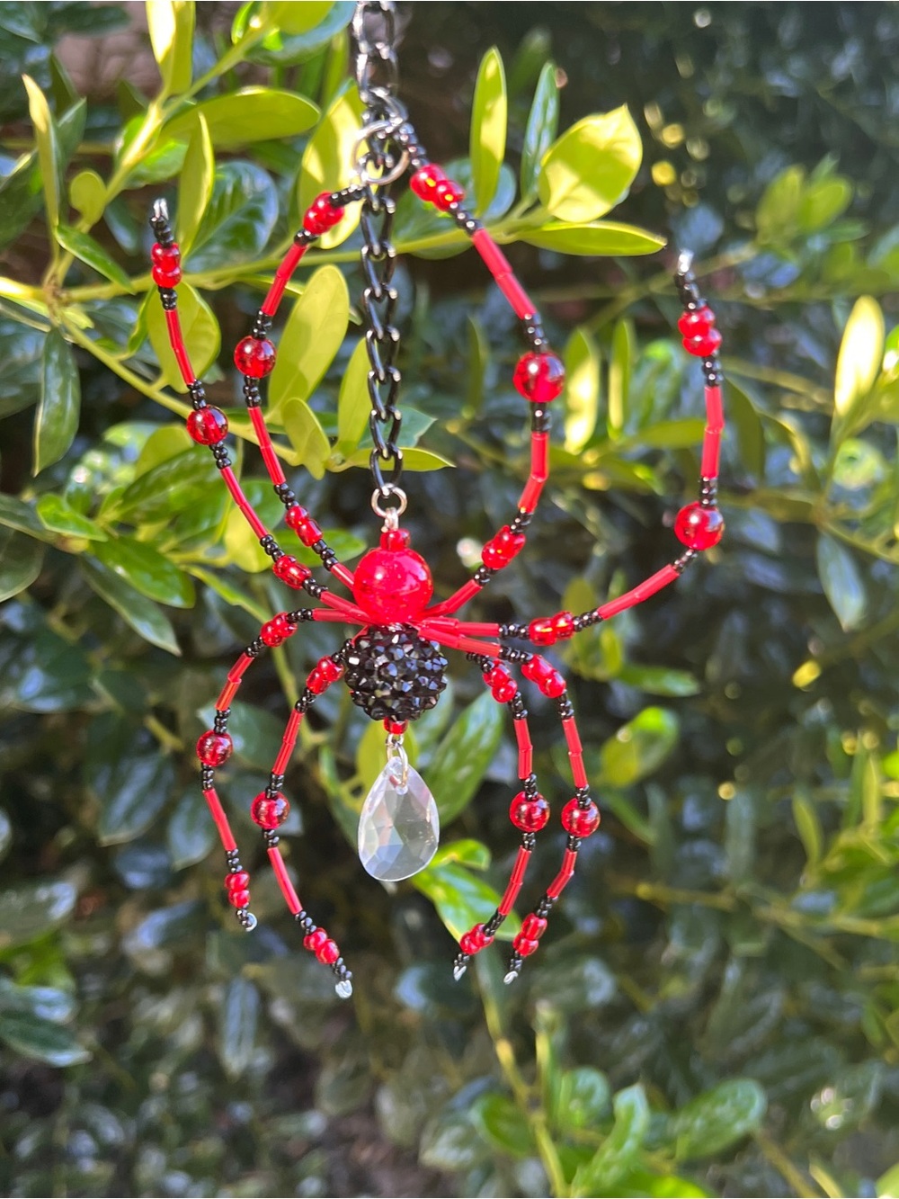 Handcrafted spider Beaded Pendant sun catchers - Picture 2 of 6